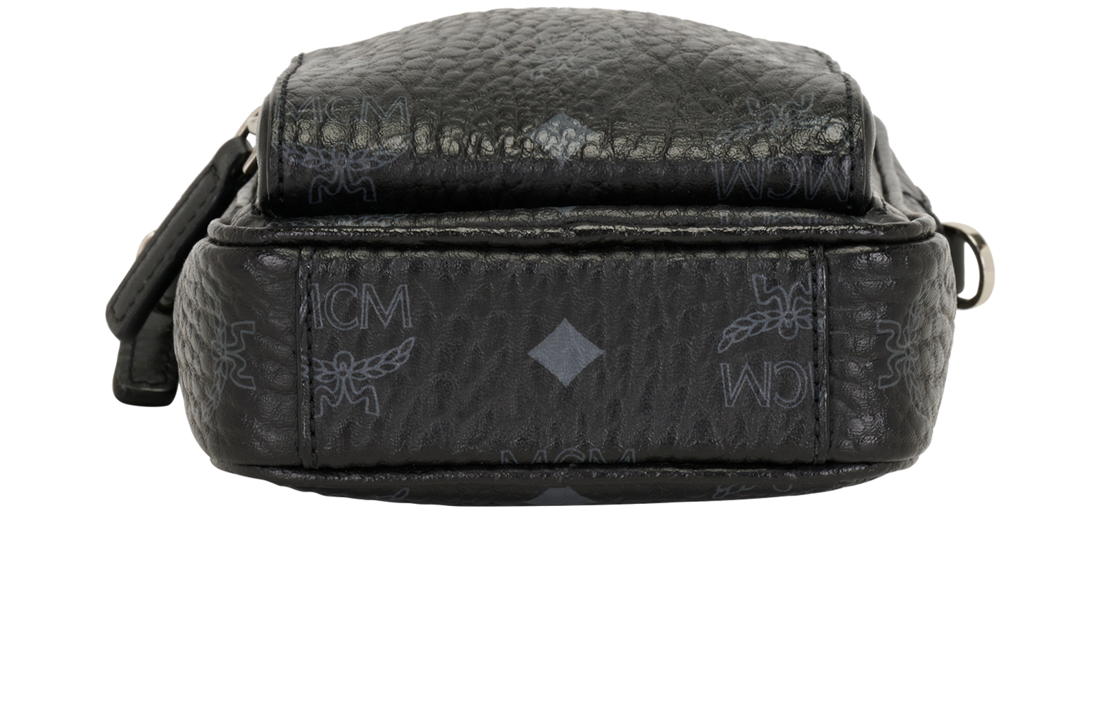 Mini Visetos Crossbody, &pound;250, Handbags, Black, Leather, Top view